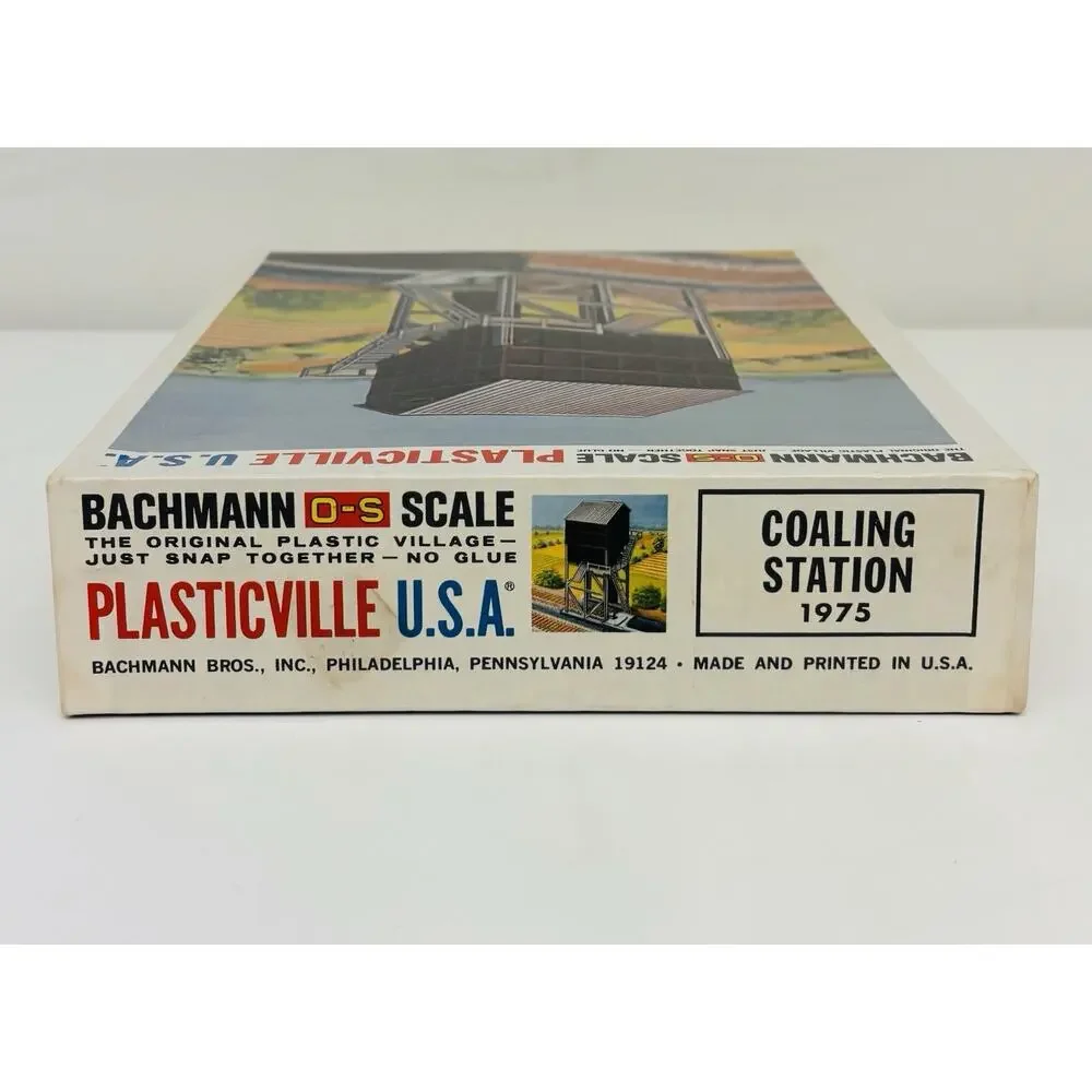 Plasticville O & S Scale Coaling Station 1975 Building Kit Complete w/ Box LN